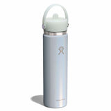 24 oz Wide Mouth with Flex Straw Cap - Glimmer Blue