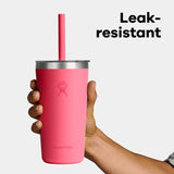 20 oz All Around™ Tumbler with Clear Straw Lid - White