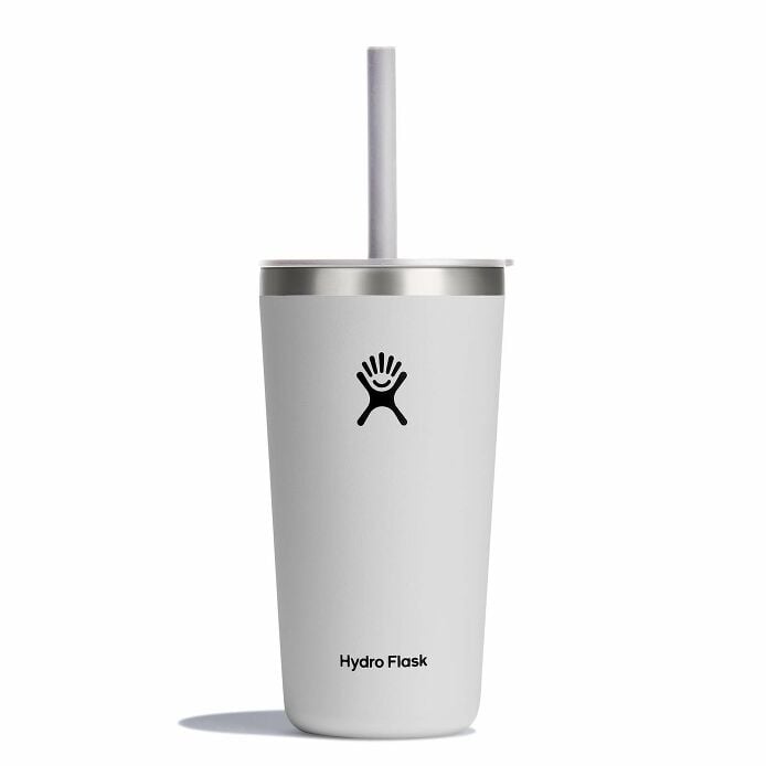 20 oz All Around™ Tumbler with Straw Lid - White P4